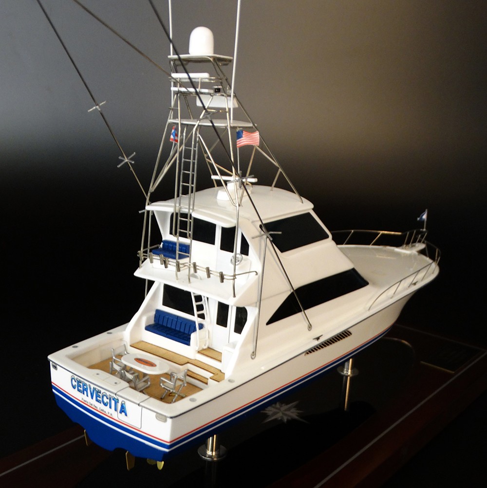 Custom Desk Models - Viking Yachts - Viking 61 Cervecita Desk Model - Abordage