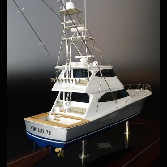 Custom Desk Models - Viking Yachts - Viking 76 desk model - Abordage
