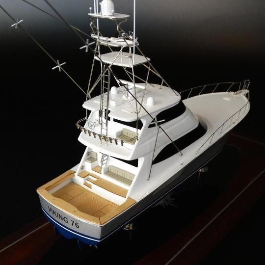 Custom Desk Models - Viking Yachts - Viking 76 desk model - Abordage