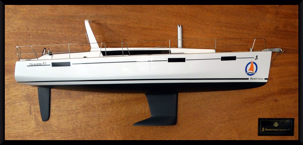Custom Half Models - Beneteau - Beneteau Oceanis 41 half model with deck details - Abordage
