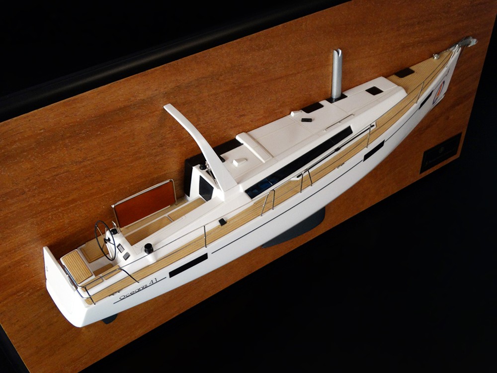 Custom Half Models - Beneteau - Beneteau Oceanis 41 half model with deck details - Abordage