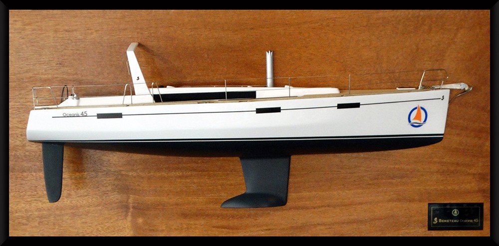 Custom Half Models - Beneteau - Beneteau Oceanis 45 half model with deck details - Abordage