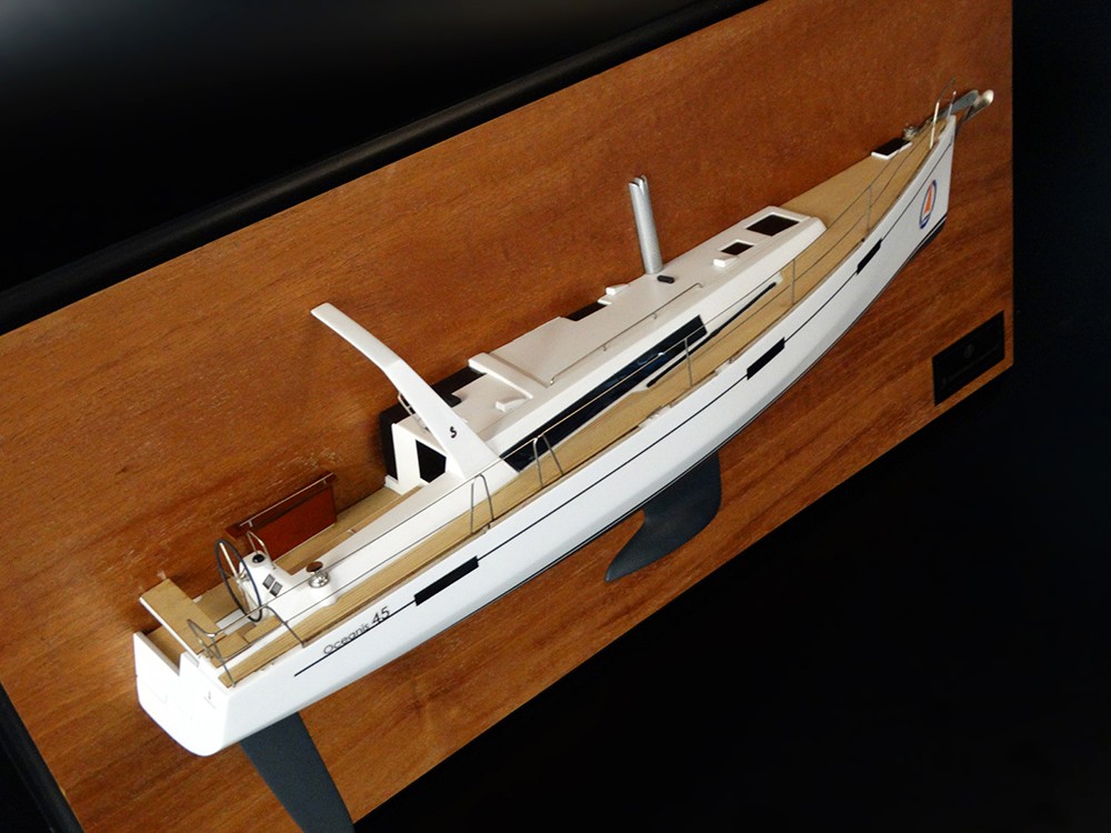 Custom Half Models - Beneteau - Beneteau Oceanis 45 half model with deck details - Abordage