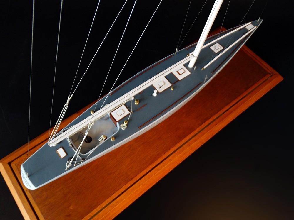 America's Cup Boats - - Columbia 1958 - Abordage