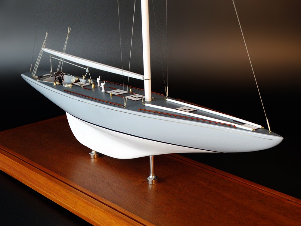 America's Cup Boats - - Columbia 1958 - Abordage