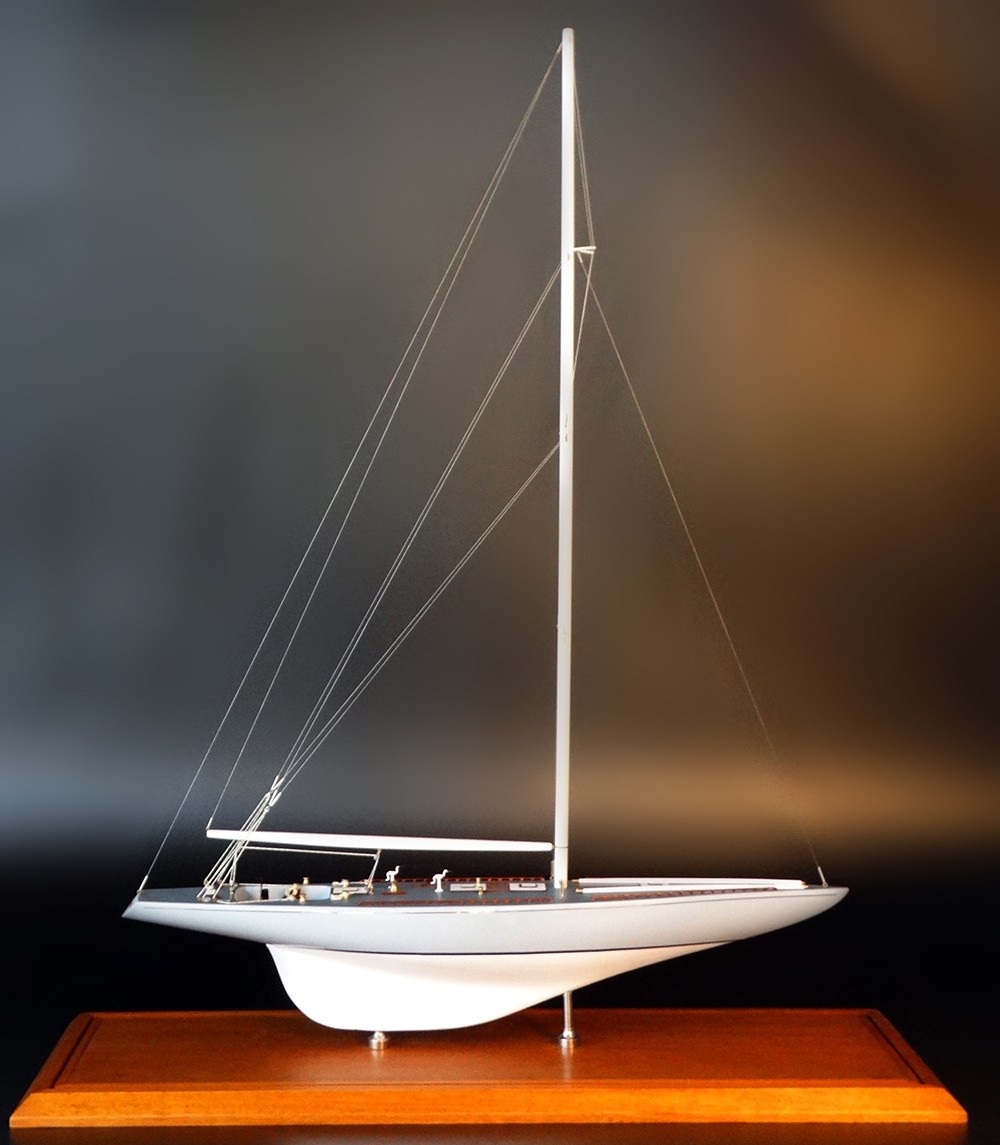 America's Cup Boats - - Columbia 1958 - Abordage