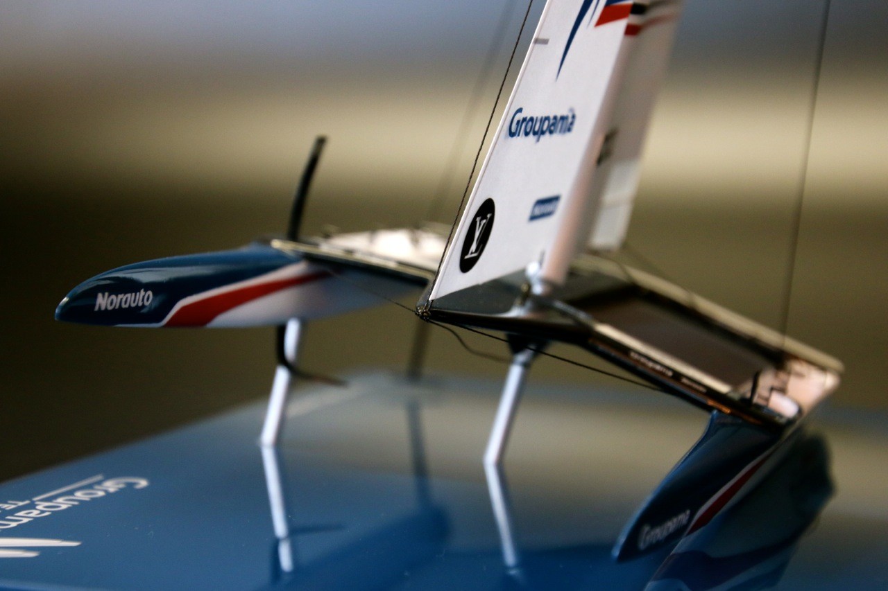 Custom Desk Models - - Groupama Team France - Catamaran AC 50 - 2017 desk model - Abordage