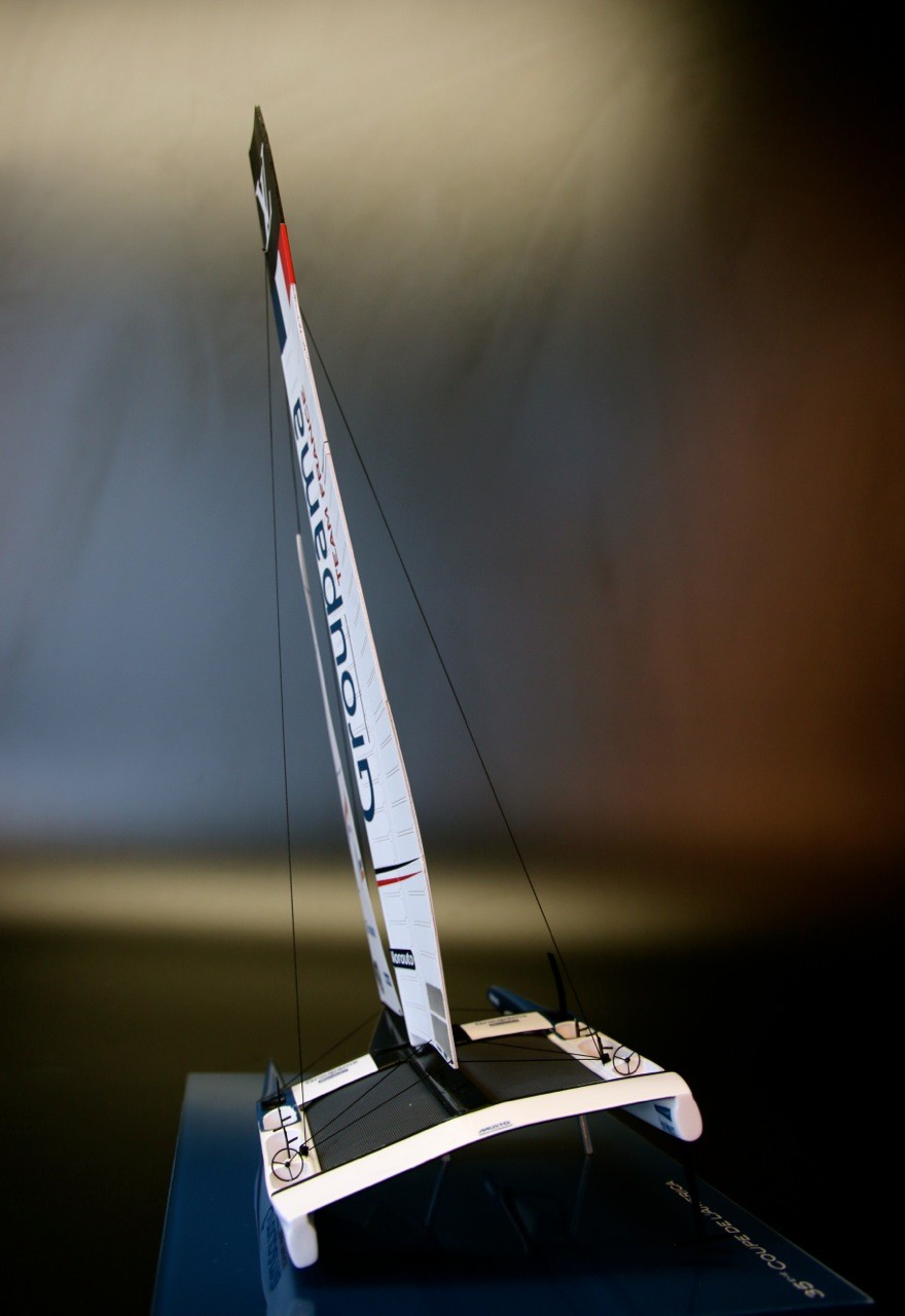 Custom Desk Models - - Groupama Team France - Catamaran AC 50 - 2017 desk model - Abordage