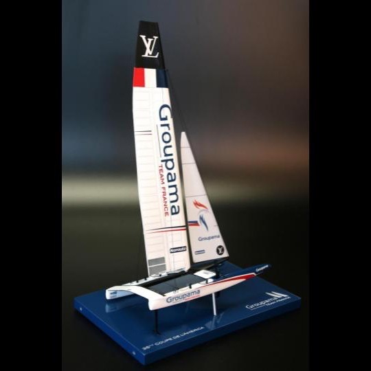 Custom Desk Models - - Groupama Team France - Catamaran AC 50 - 2017 desk model - Abordage