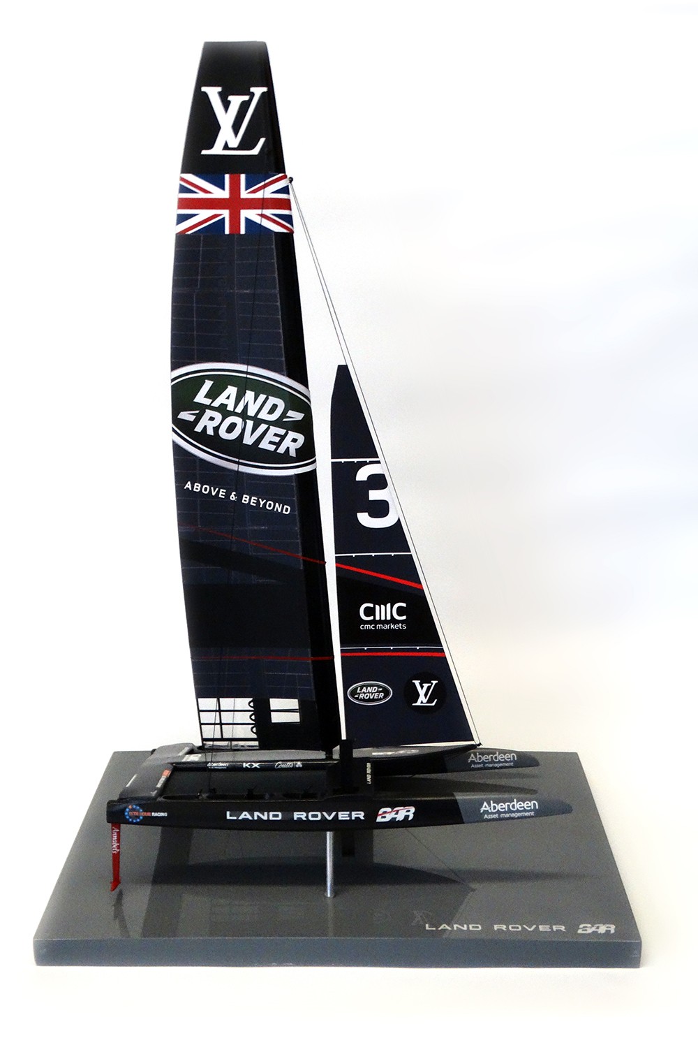 America's Cup Boats - - Land Rover BAR - Catamaran AC 50 - 2017 desk model - Abordage