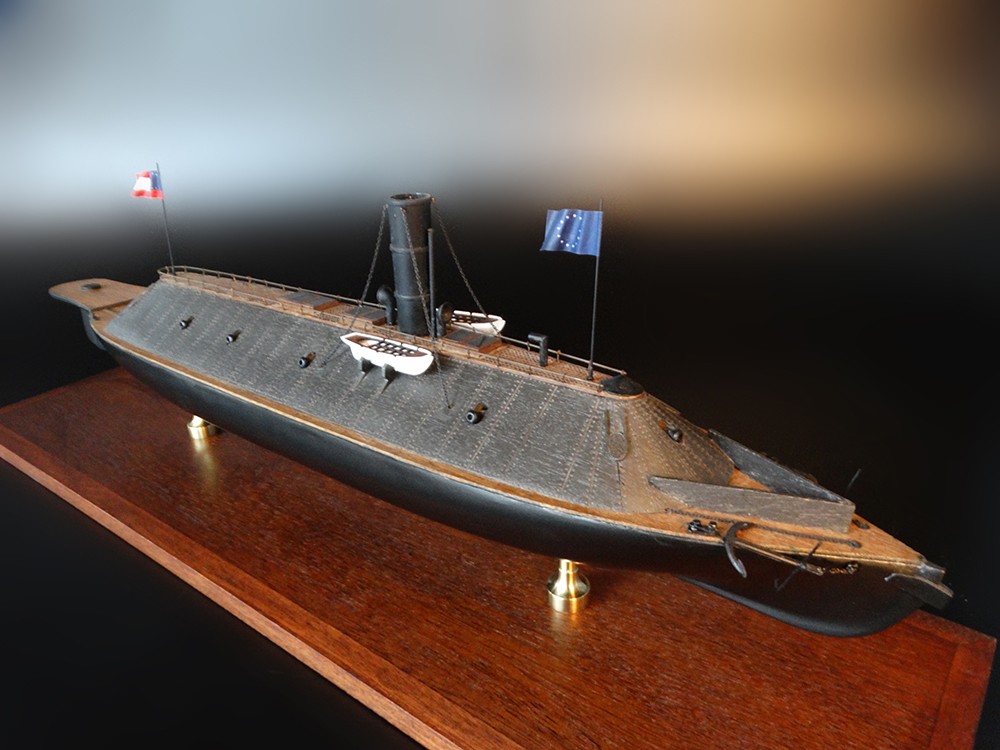 Historic Ships - - CSS Virginia 1862 - Abordage