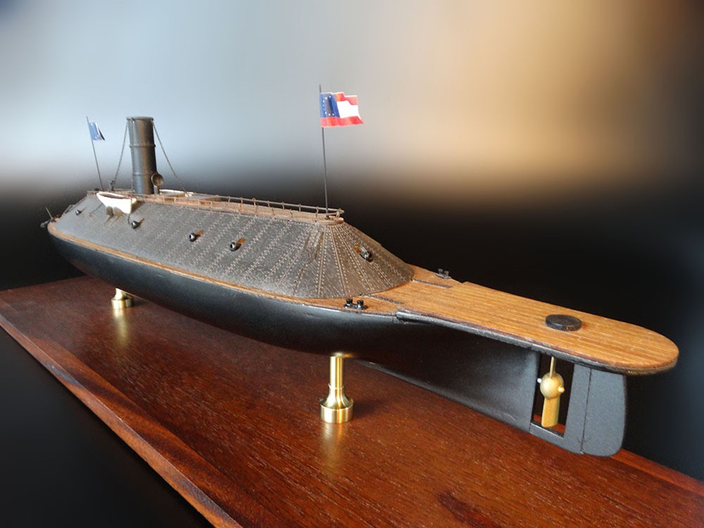 Historic Ships - - CSS Virginia 1862 - Abordage