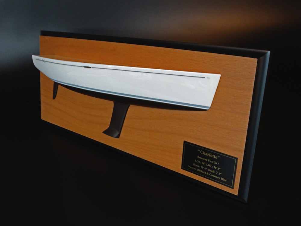 Custom Half Models - Beneteau - Beneteau 36.7 half hull - Abordage