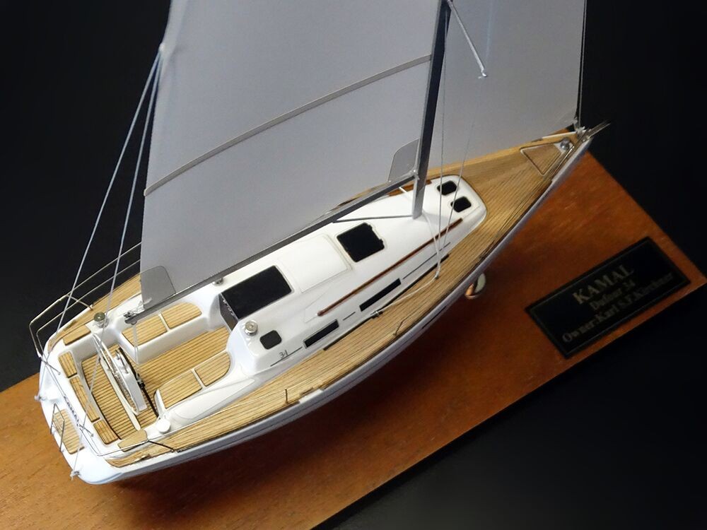 Custom Desk Models - Dufour Yachts - Dufour 34 desk model - Abordage