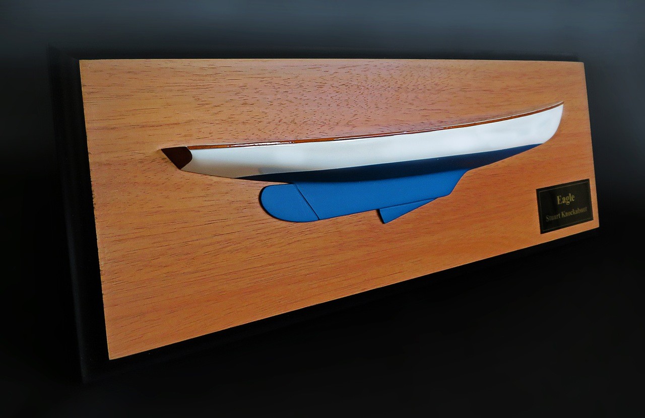 Custom Half Models - Stuart Knockabout - Stuart Knockabout half hull - Abordage