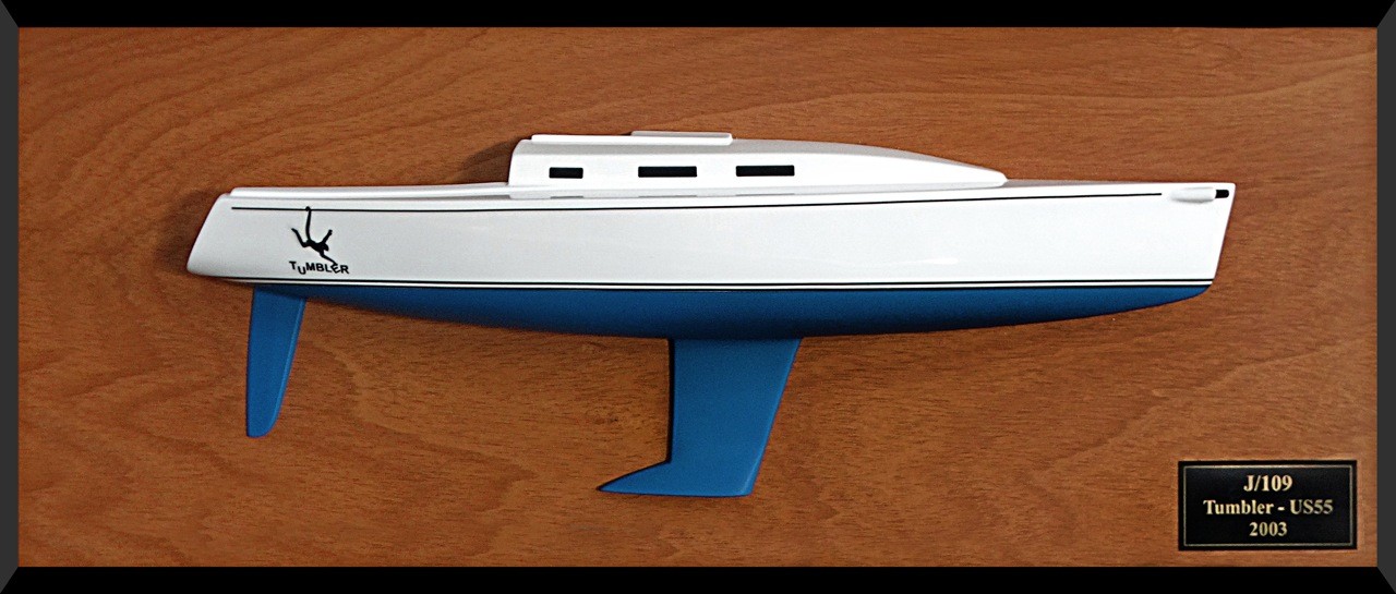 Custom Half Models - JBoats - J109 custom half hull with cockpit and cabin only - Abordage