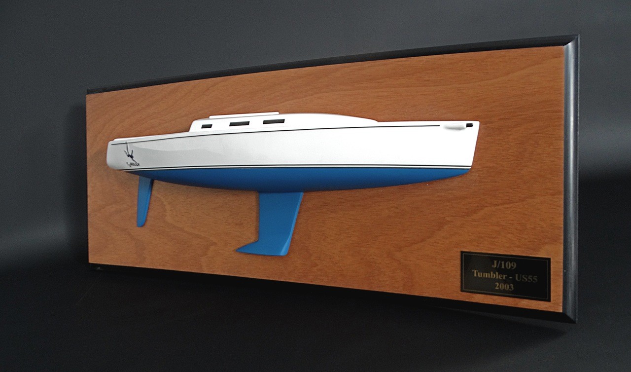 Custom Half Models - JBoats - J109 custom half hull with cockpit and cabin only - Abordage