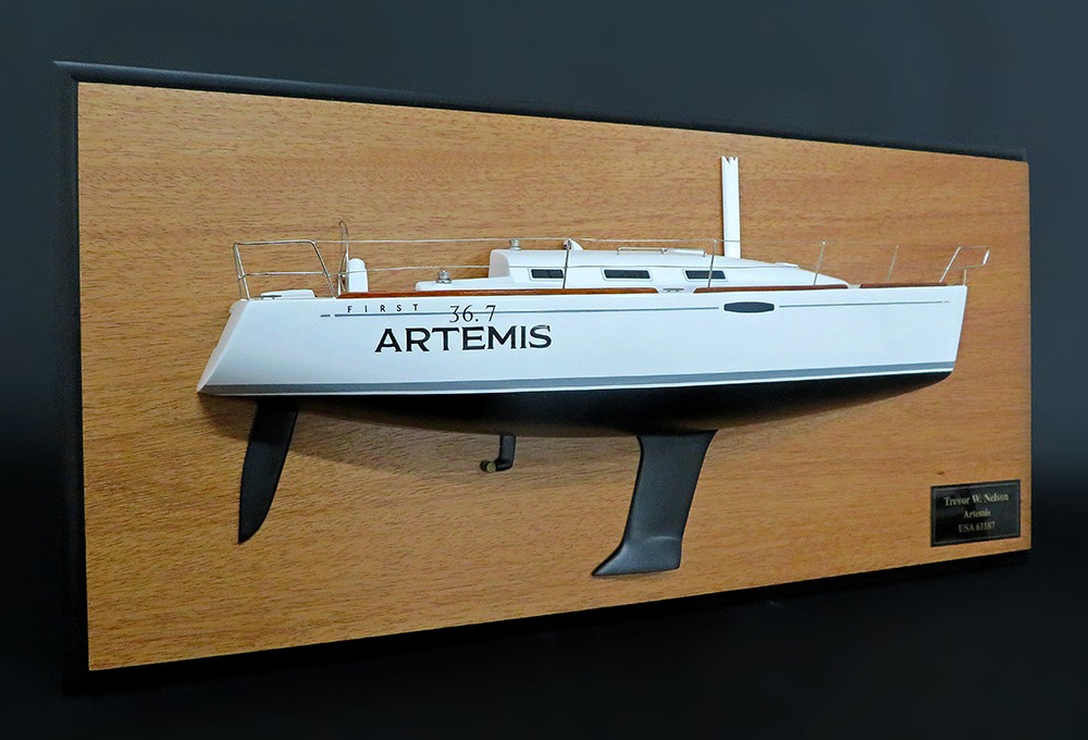 Custom Half Models - Beneteau - Beneteau First 36.7 half model with deck details - Abordage