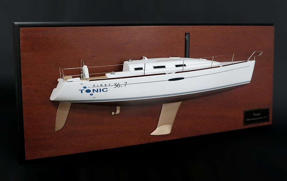 Custom Half Models - Beneteau - Beneteau First 36.7 custom half model with deck details - Abordage