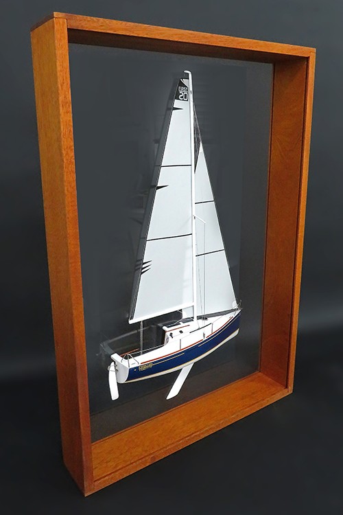 Custom Half Models - Beneteau - Beneteau First 20 framed half model - Abordage