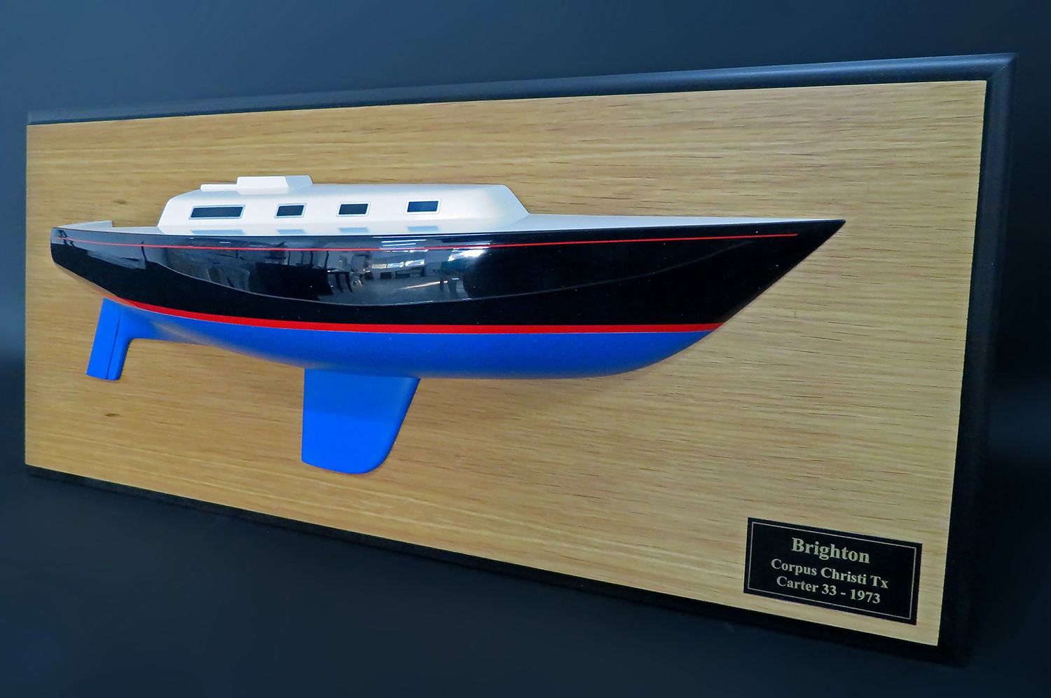 Custom Half Models - - Carter 33 half model with cabin and cockpit only - Abordage