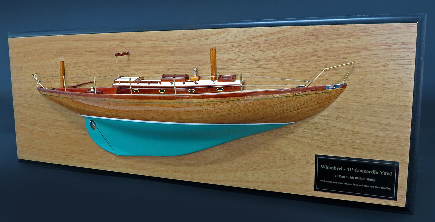 Custom Half Models - - Concordia Yawl 41 custom half model with deck details - Abordage