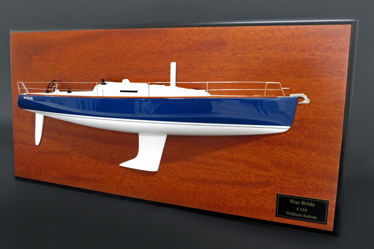 Custom Half Models - JBoats - J124 half model with deck details - Abordage