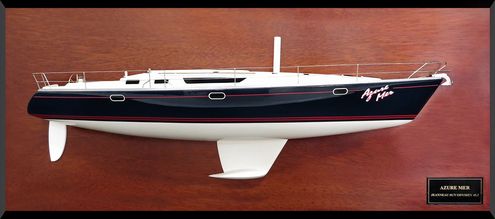 Custom Half Models - Jeanneau - Jeanneau 45.2 custom half model with deck details - Abordage