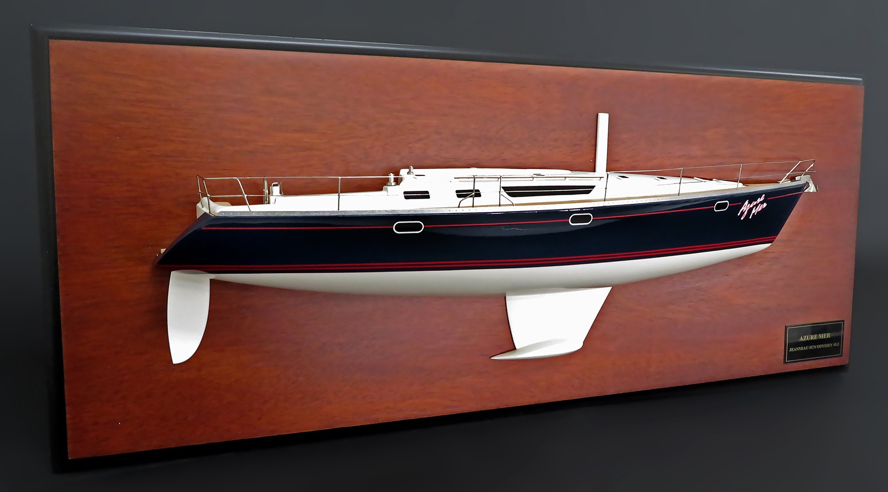 Custom Half Models - Jeanneau - Jeanneau 45.2 custom half model with deck details - Abordage