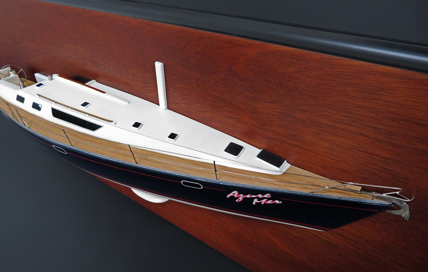 Custom Half Models - Jeanneau - Jeanneau 45.2 custom half model with deck details - Abordage