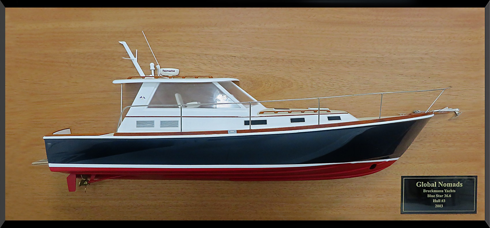 Custom Half Models - - Bruckmann 38 Downeast half model with deck details - Abordage
