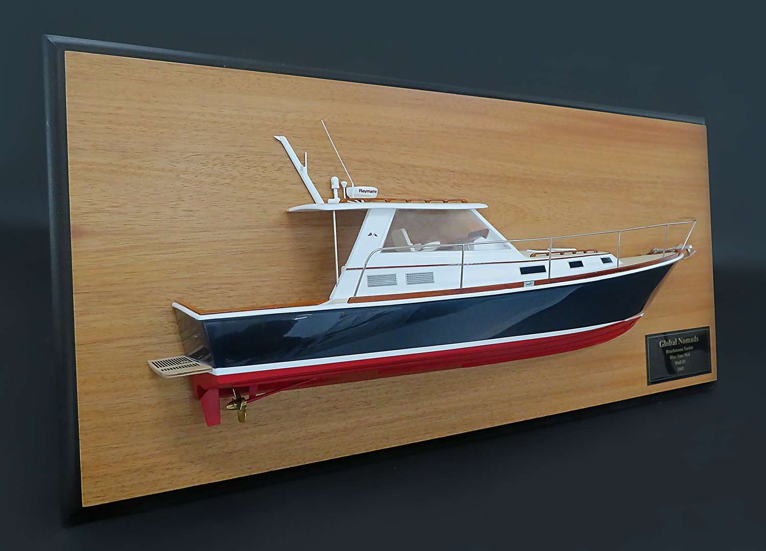 Custom Half Models - - Bruckmann 38 Downeast half model with deck details - Abordage