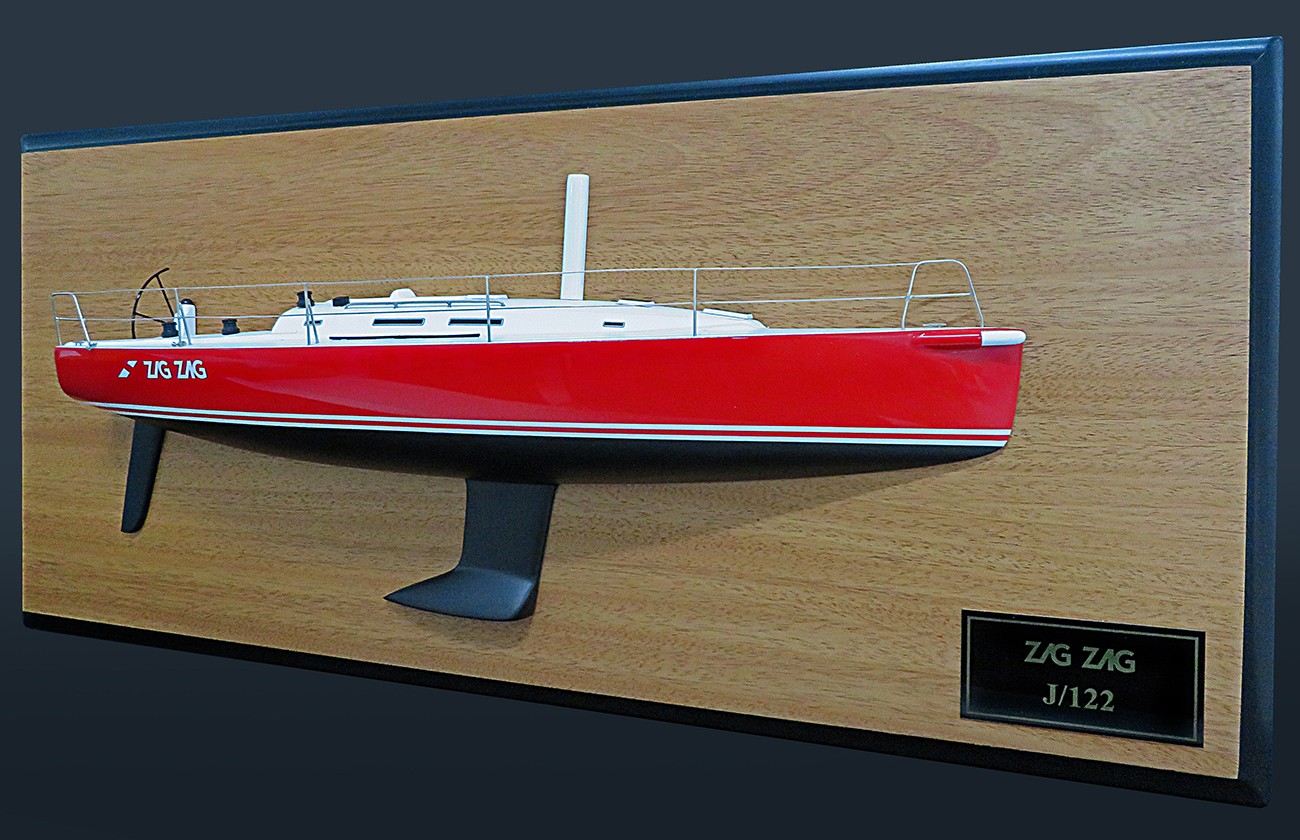 Custom Half Models - JBoats - J 122 custom half model with deck details - Abordage