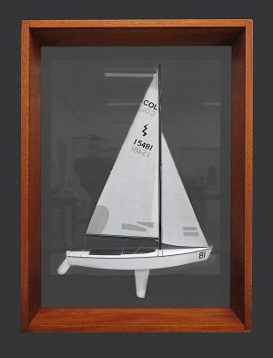 Custom Half Models - International Lightning Class - Lightning framed half model - Abordage
