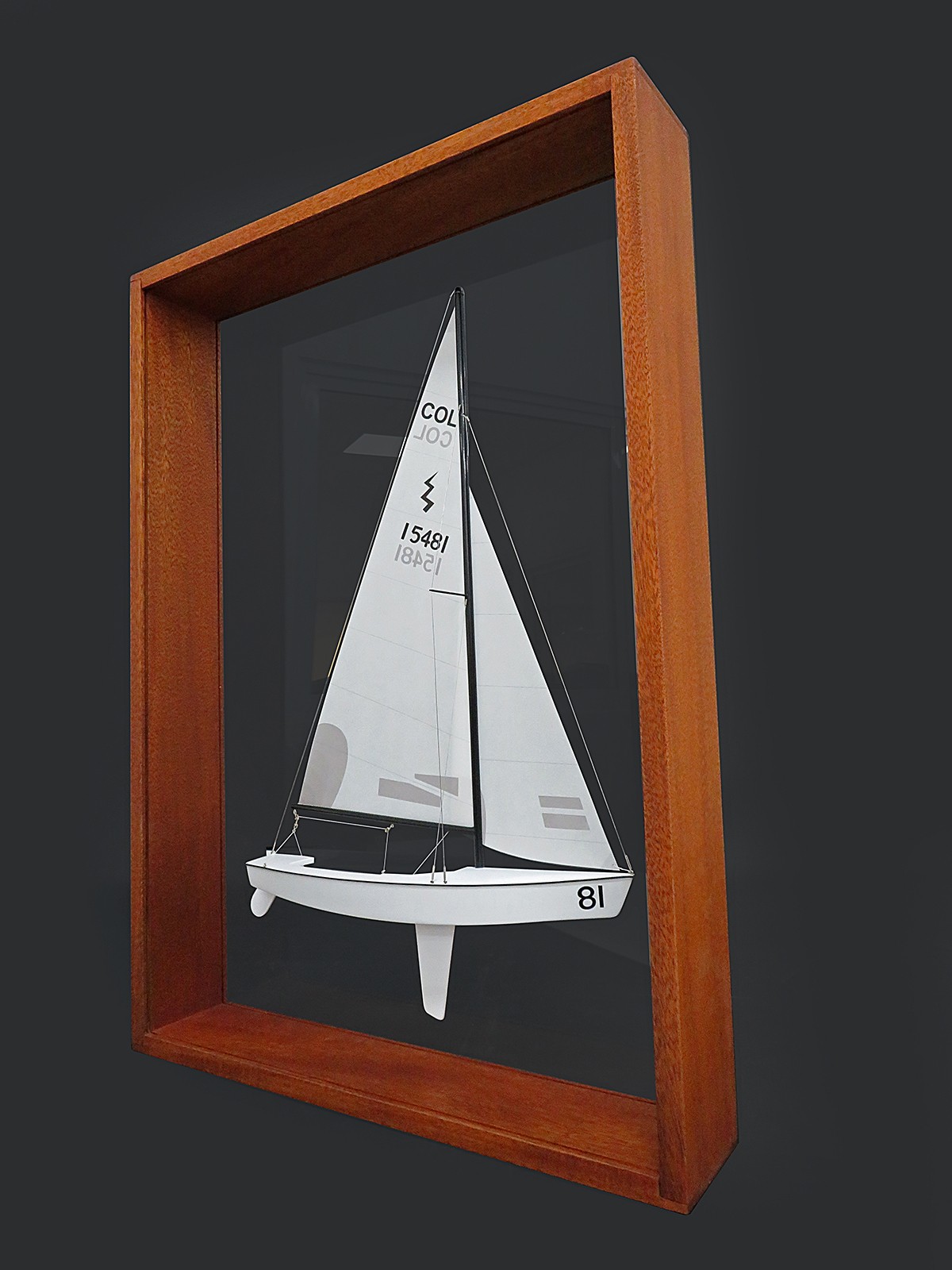 Custom Half Models - International Lightning Class - Lightning framed half model - Abordage