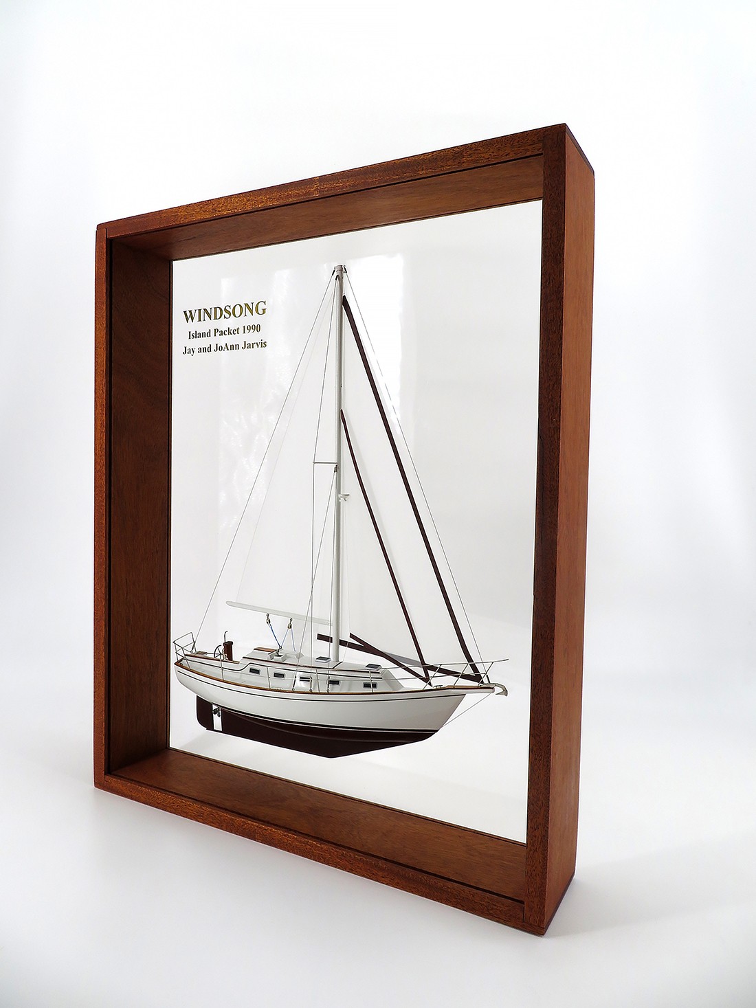 Custom Half Models - Island Packet Yachts - Island Packet 32 framed half model - Abordage