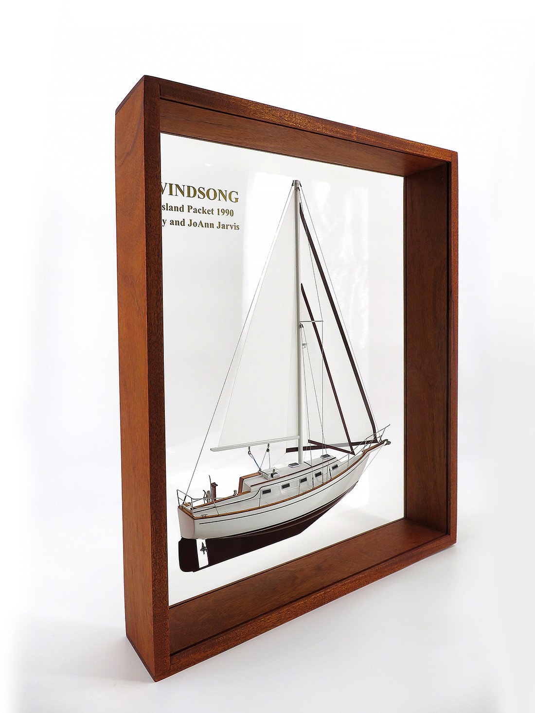 Custom Half Models - Island Packet Yachts - Island Packet 32 framed half model - Abordage