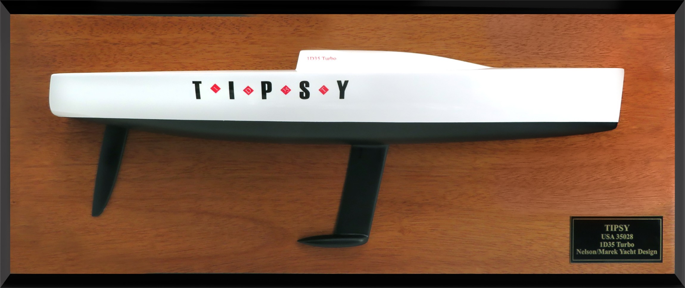 Custom Half Models - Nelson Marek Yacht Design - Nelson Marek 1D35 Turbo custom half model with cabin and cockpit only - Abordag