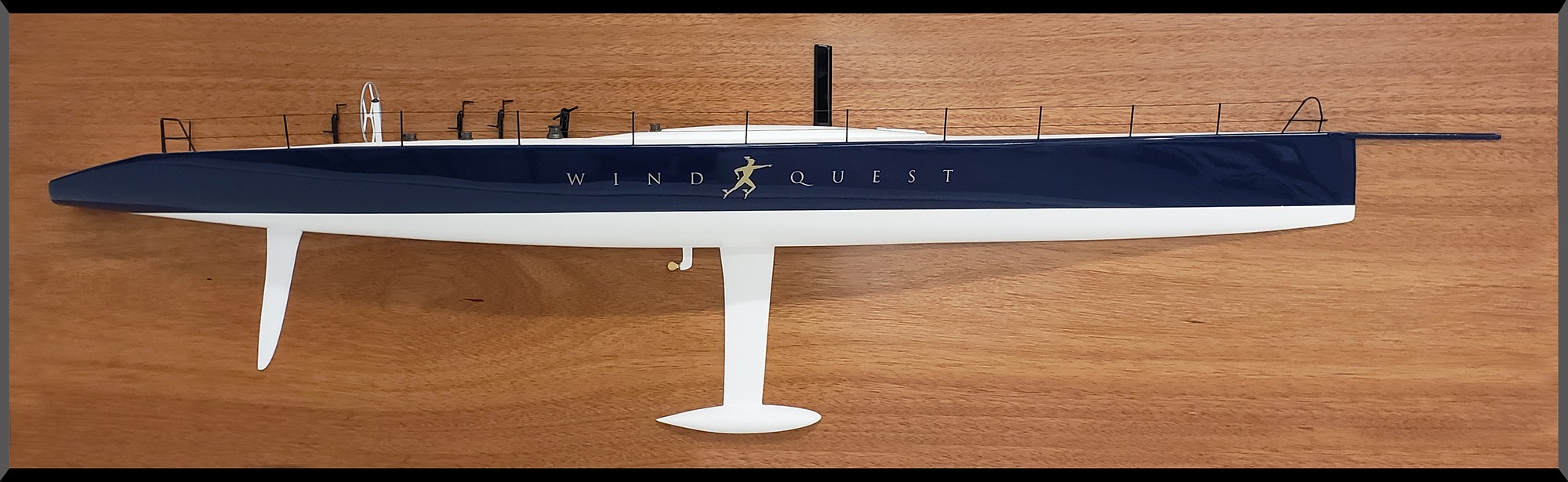 Custom Half Models - Reichel-Pugh - Reichel-Pugh Yacht Design, Windquest 86 half model with deck details - Abordage