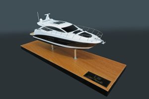 Custom Desk Models - Sea Ray - Sea Ray L590 Express custom desk model - Abordage