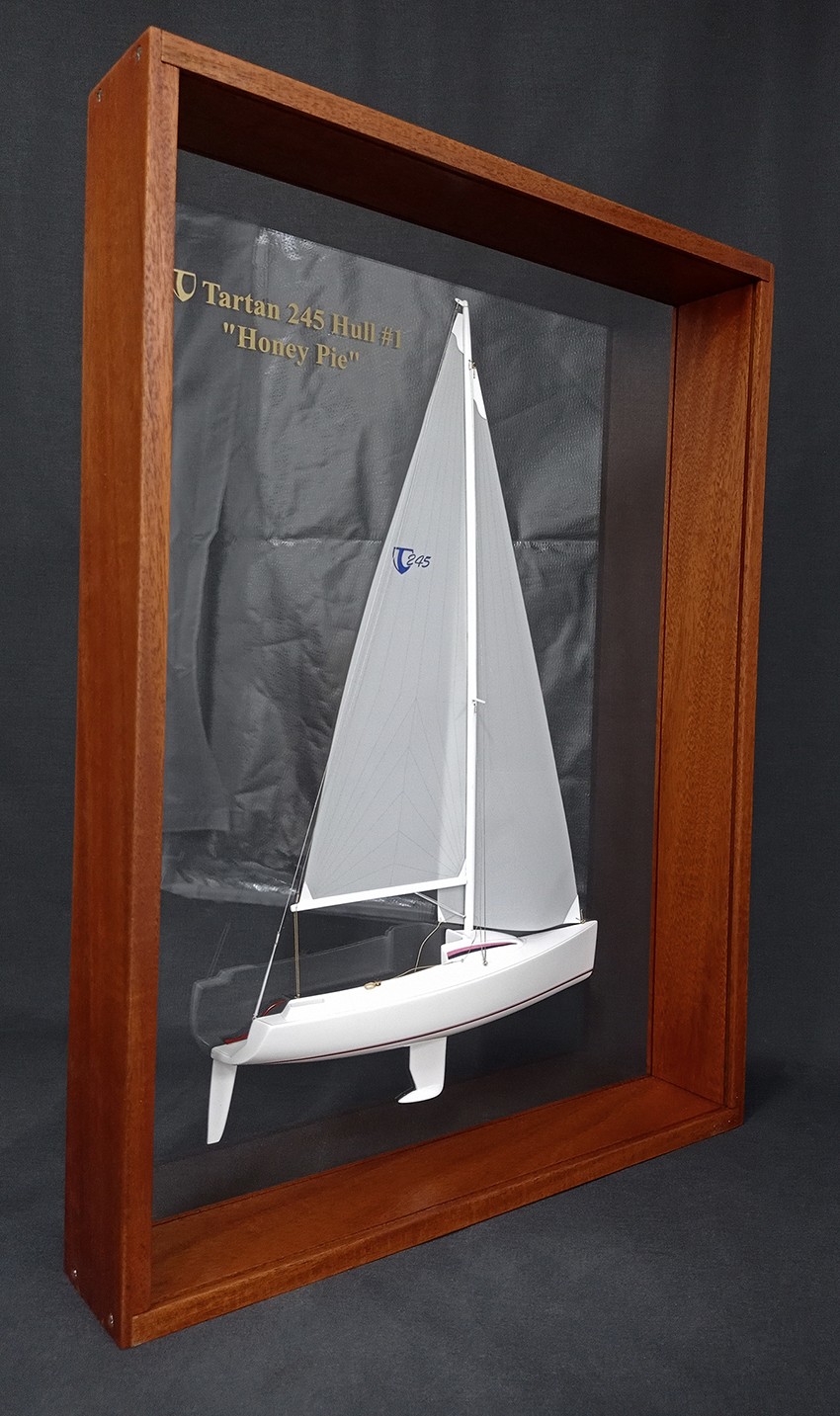 Custom Half Models - Tartan - Tartan 245 framed half model - Abordage