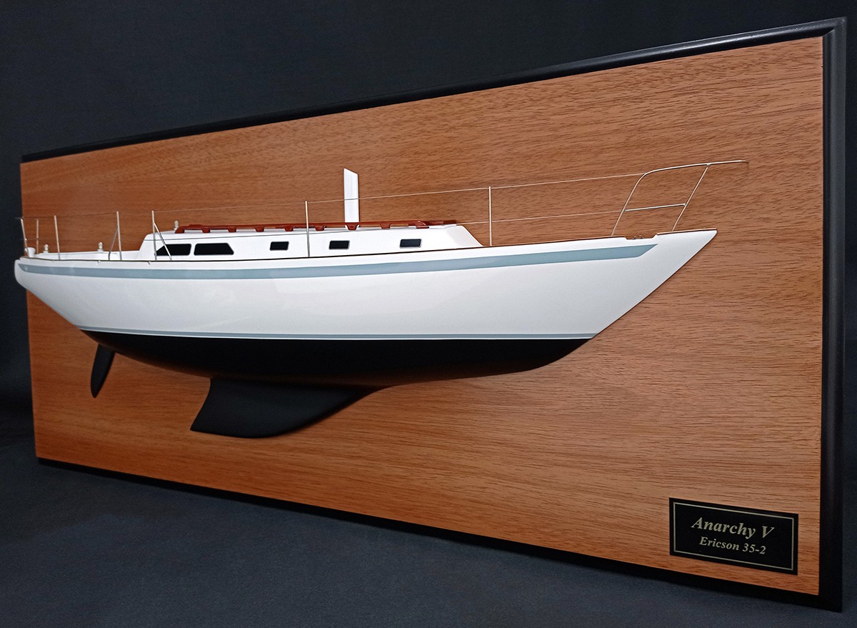 Custom Half Models - Ericson Yachts - Ericson 35 MKII custom half model with deck details - Abordage