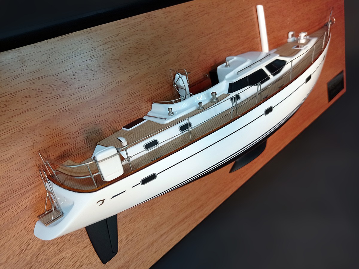 Custom Half Models - Oyster Yachts - Oyster 53 Half model with deck details - Abordage
