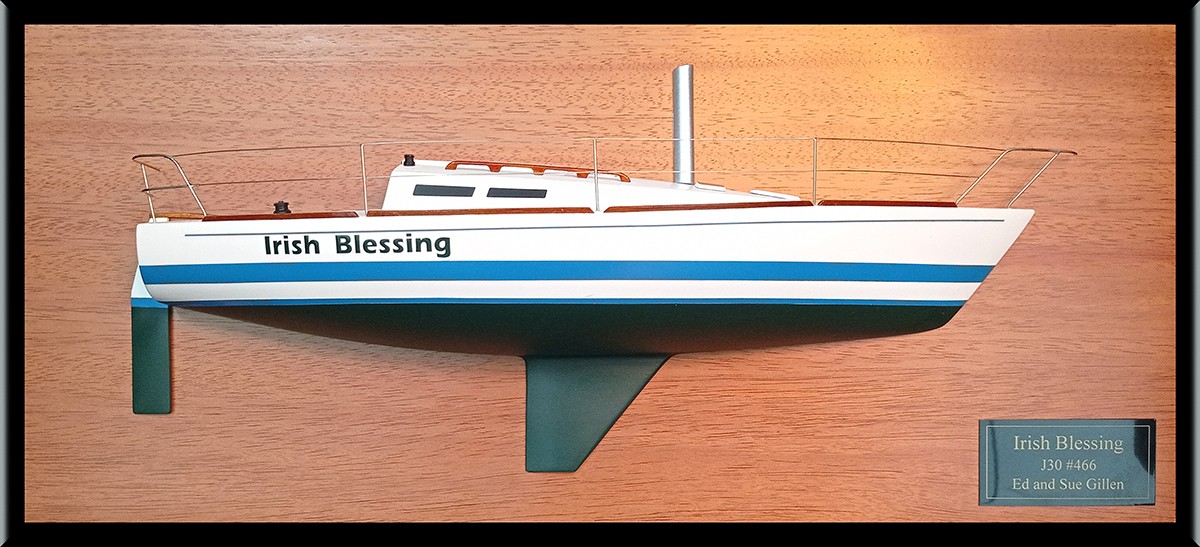 Custom Half Models - JBoats - J 30 J/Boats half model with deck details - Abordage