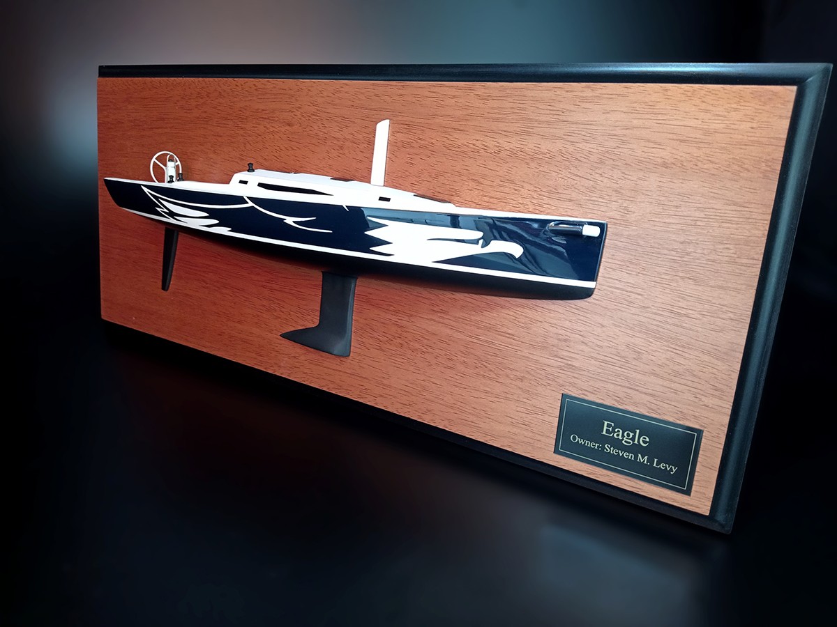 Custom Half Models - JBoats - J 121 custom half model NO railing - Abordage