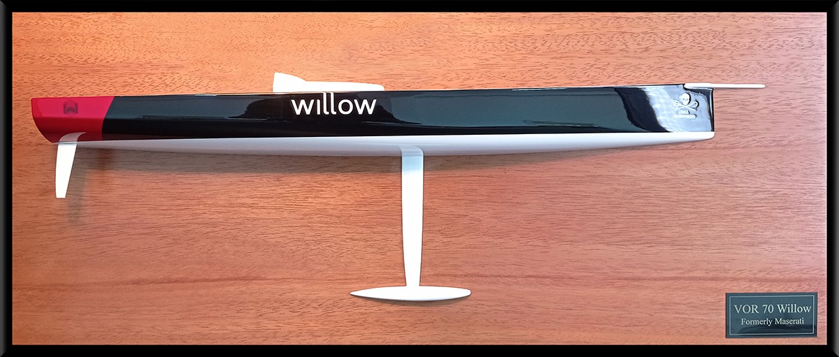 Custom Half Models - - Volvo Ocean Race VOR 70 Ericson 3 -WILLOW- custom half hull - Abordage