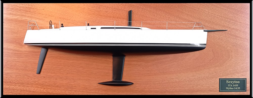 Custom Half Models - - Mylius 14.55 custom half model with deck details - Abordage