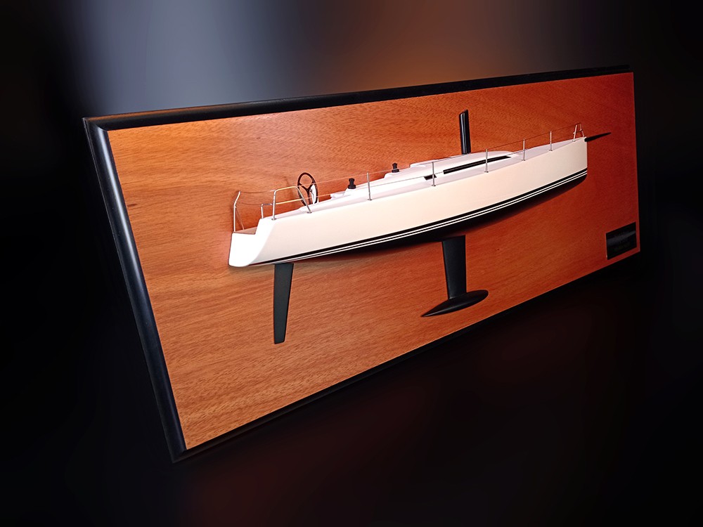 Custom Half Models - - Mylius 14.55 custom half model with deck details - Abordage