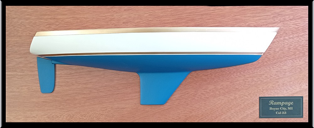 Custom Half Models - Cal Yachts - Cal 33 half hull - Abordage