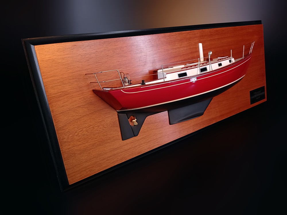 Custom Half Models - Morris Yachts - Morris Justine 36 custom half model with deck details - Abordage